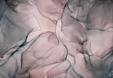 Akışkan sanat mermer dokusu. Arkaplan soyut yanardöner boya efekti. Sıvı akrilik sanat eserleri akar ve su sıçratır. İç mekan posteri için karışık boyalar. Alkol mürekkebi renkleri saydam. Tasarım kağıdı 