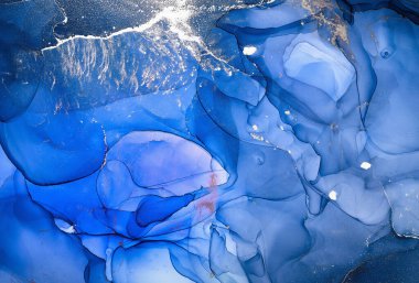 Alkol mürekkebi renkleri saydam. Soyut çok renkli mermer desen arkaplanı. Tasarım kağıdı, duvar kağıdı. Akrilik boyaları karıştırıyorum. Modern akışkan sanat. Alkol Mürekkebi Deseni