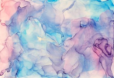 Alkol mürekkebi renkleri saydam. Soyut çok renkli mermer desen arkaplanı. Tasarım kağıdı, duvar kağıdı. Akrilik boyaları karıştırıyorum. Modern akışkan sanat. Alkol Mürekkebi Deseni