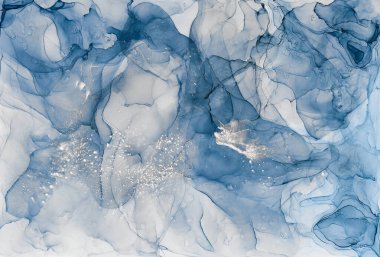 Alkol mürekkebi renkleri saydam. Soyut çok renkli mermer desen arkaplanı. Tasarım kağıdı, duvar kağıdı. Akrilik boyaları karıştırıyorum. Modern akışkan sanat. Alkol Mürekkebi Deseni