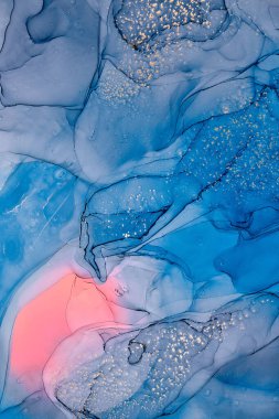 Alkol mürekkebi renkleri saydam. Soyut çok renkli mermer desen arkaplanı. Tasarım kağıdı, duvar kağıdı. Akrilik boyaları karıştırıyorum. Modern akışkan sanat. Alkol Mürekkebi Deseni