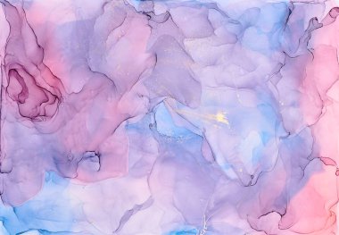 Alkol mürekkebi renkleri saydam. Soyut çok renkli mermer desen arkaplanı. Tasarım kağıdı, duvar kağıdı. Akrilik boyaları karıştırıyorum. Modern akışkan sanat. Alkol Mürekkebi Deseni