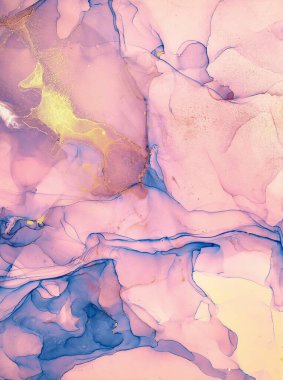 Alkol mürekkebi renkleri saydam. Soyut çok renkli mermer desen arkaplanı. Tasarım kağıdı, duvar kağıdı. Akrilik boyaları karıştırıyorum. Modern akışkan sanat. Alkol Mürekkebi Deseni