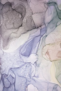 Alkol mürekkebi renkleri saydam. Soyut çok renkli mermer desen arkaplanı. Tasarım kağıdı, duvar kağıdı. Akrilik boyaları karıştırıyorum. Modern akışkan sanat. Alkol Mürekkebi Deseni