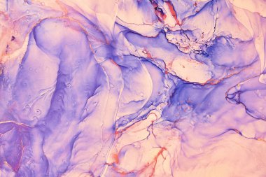 Alkol mürekkebi renkleri saydam. Soyut çok renkli mermer desen arkaplanı. Tasarım kağıdı, duvar kağıdı. Akrilik boyaları karıştırıyorum. Modern akışkan sanat. Alkol Mürekkebi Deseni