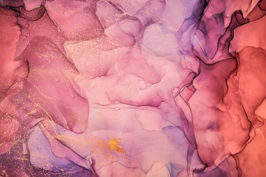 Alkol mürekkebi renkleri saydam. Soyut çok renkli mermer desen arkaplanı. Tasarım kağıdı, duvar kağıdı. Akrilik boyaları karıştırıyorum. Modern akışkan sanat. Alkol Mürekkebi Deseni