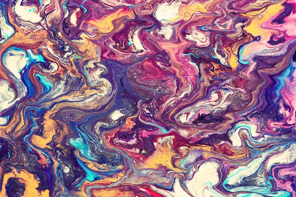 Arte Mágico Fluido Fondo Colorido Abstracto Fondo Pantalla Mezcla Pinturas — Foto de Stock