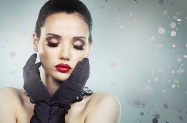 güzel dramatik glamour kadın 