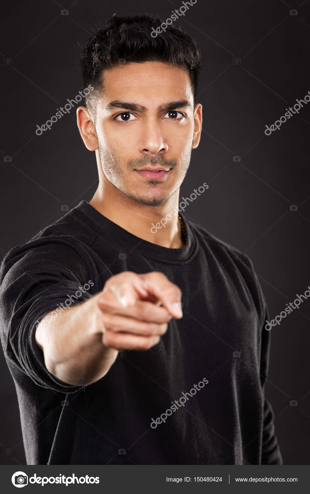 Fitness East Asian Man On Dark Grey Background Stock Photo