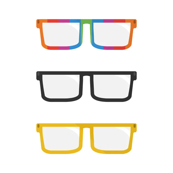 Чисті ретро плоскі векторні окуляри — стоковий вектор