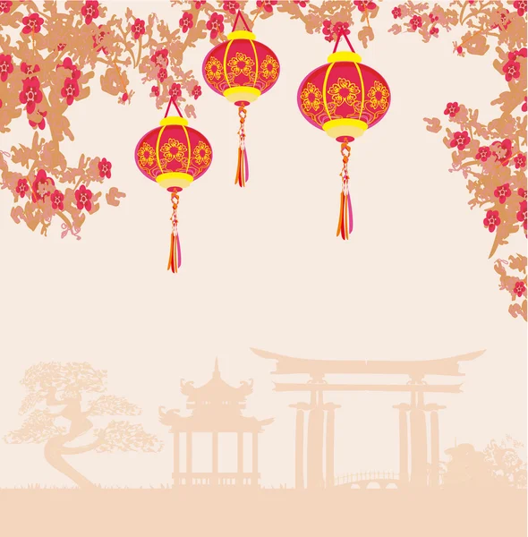 Diseño de año nuevo chino . — Archivo Imágenes Vectoriales