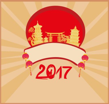 horoz - yeni yıl kartı yılı