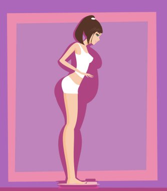 onun ağırlık ölçekler üzerinde kontrol 