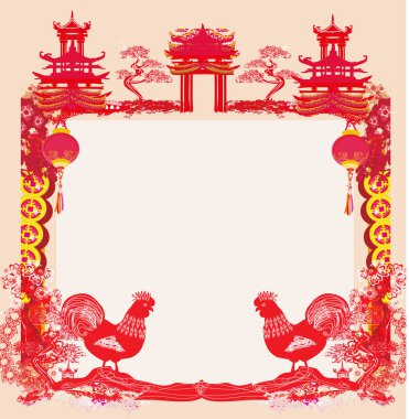 horoz - yeni yıl kartı yılı 