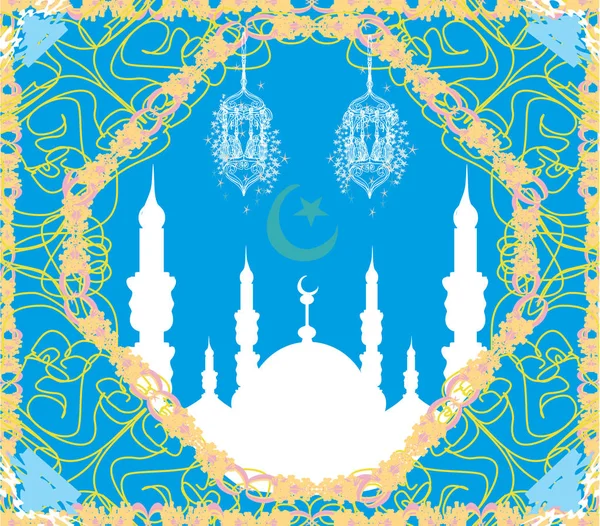 Karta Ramadan Kareem Design — Stockový vektor