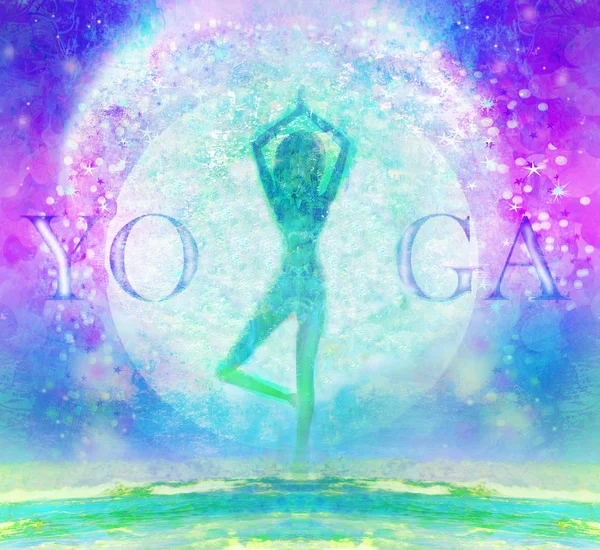Yoga Albero della Vita — Foto Stock