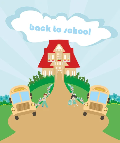 Back to School concept background — Stock Vector