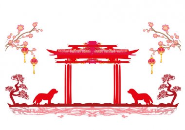 Çince Zodyak köpek - yılı çerçeve