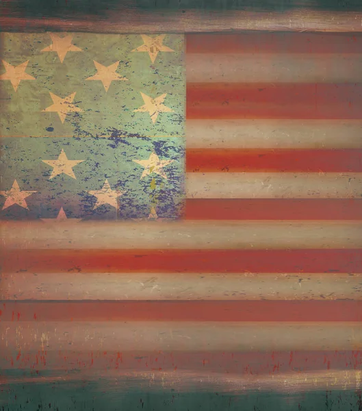 Dark Grunge US Flag — Stock Photo, Image