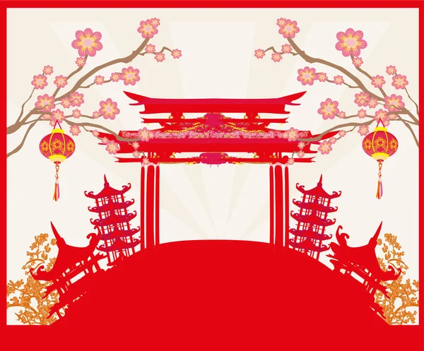 Fête de la mi-automne pour le Nouvel An chinois — Image vectorielle