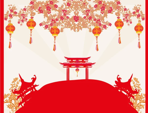 Mid-Autumn Festival for Chinese New Year — Stock Vector
