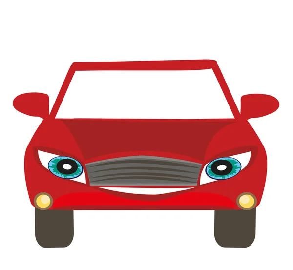 Araba çizgi film karakteri doodle — Stok Vektör