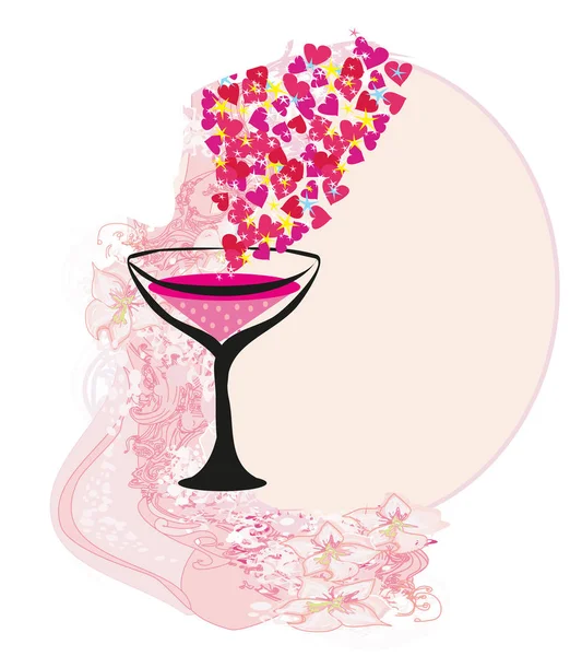 Invito al Cocktail Party di compleanno — Vettoriale Stock