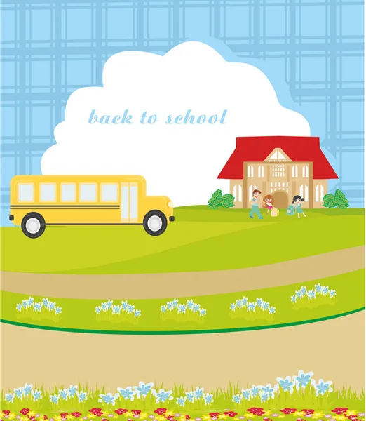 Back to school card — Stock Vector