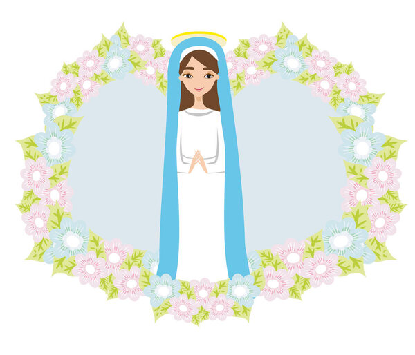 Holy Mary religion icon