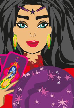Fortune teller kadın 