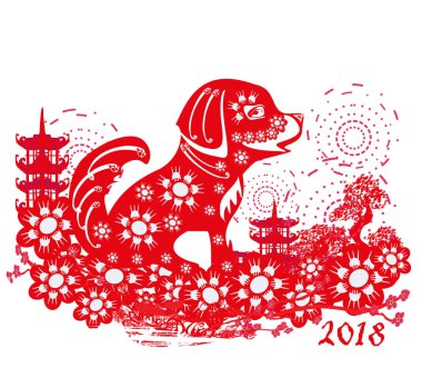 sembol, Çin yeni yılı, köpek 2018