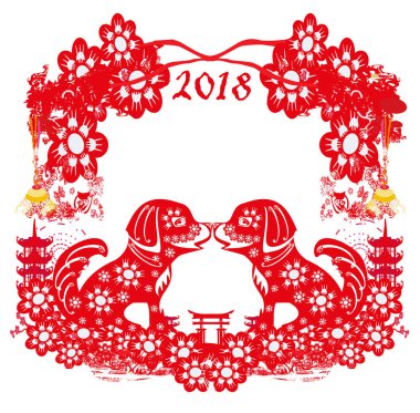 sembol, Çin yeni yılı, köpek 2018