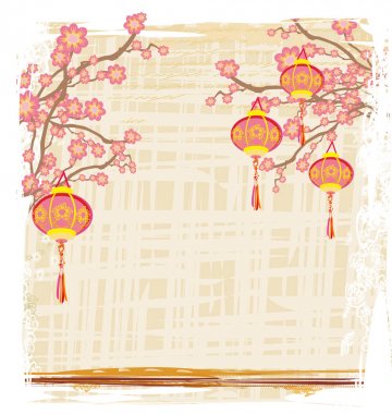 Fener ile-Çin yeni yıl kartı
