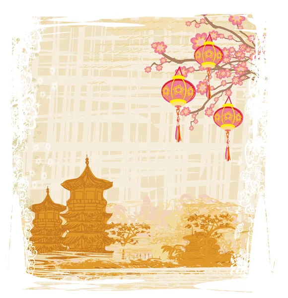 Fête de la mi-automne pour le Nouvel An chinois — Image vectorielle