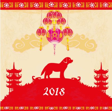 Çince Zodyak köpek - yılı çerçeve