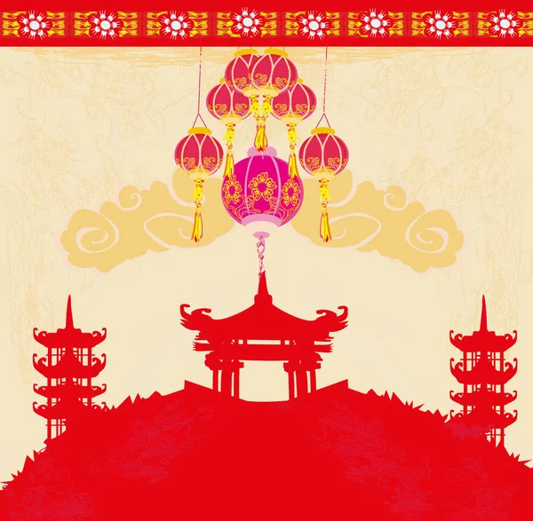 Mittherbstfest zum chinesischen Neujahr — Stockvektor