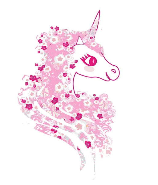 Illustration of beautiful Unicorn — Stock Vector