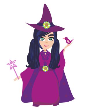 güzel küçük peri ve bir kuş