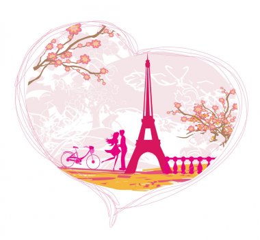 Paris 'te romantik bir çift