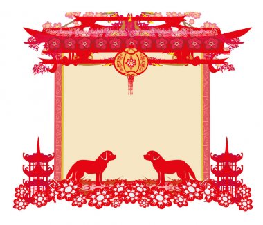 Çince Zodyak köpek - yılı çerçeve
