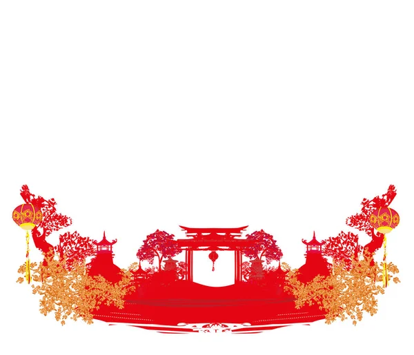 Фестиваль Середины Осени Китайского Нового Года Икона — стоковый вектор