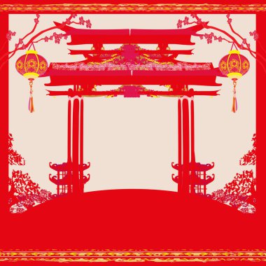 Çin Yeni Yıl Kartı İçin Sonbahar Festivali 