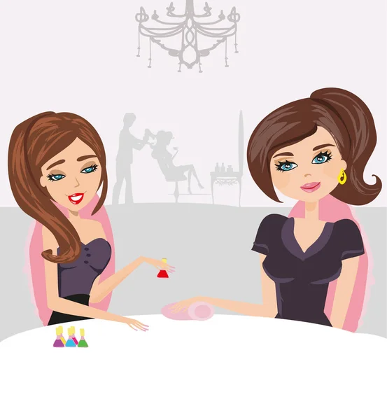 Beauty Salon Manicure Hairdresser — Stock Vector