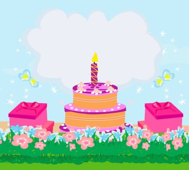 Doğum günün kutlu olsun, kız daveti.