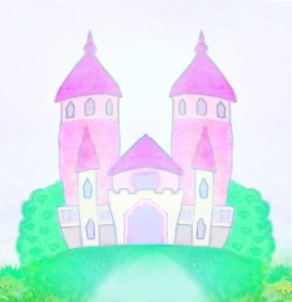 魔法童话公主城堡 — 图库照片