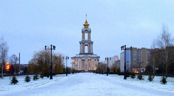 Vítězný Oblouk Městě Kursk Nachází Vchodu Města Moskvy Budova Ústředním — Stock fotografie
