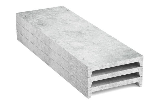 Heap of concrete slabs, 3D rendering — Stock Photo, Image