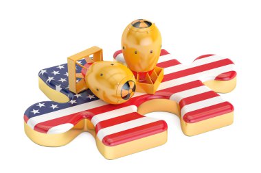 ABD atom silahı kavramı, 3d render