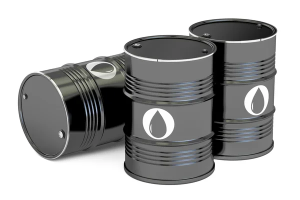 Oil barrels, 3D rendering — Stock Photo, Image