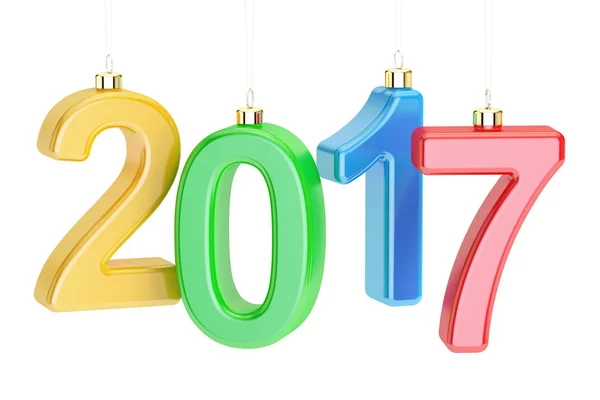 New Year 2017 concept, 3D rendering — Stock Photo, Image